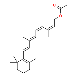 ChemSpider 2D Image | (11cis,13cis)-O~15~-Acetylretinol | C22H32O2