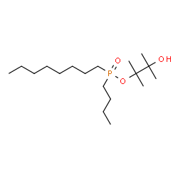 ChemSpider 2D Image | 3-Hydroxy-2,3-dimethyl-2-butanyl butyl(octyl)phosphinate | C18H39O3P