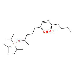 ChemSpider 2D Image | (5R,6Z,8R)-12-[(Triisopropylsilyl)oxy]-6-tridecene-5,8-diol | C22H46O3Si