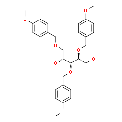 ChemSpider 2D Image | 2,3,5-Tris-O-(4-methoxybenzyl)-D-ribitol | C29H36O8