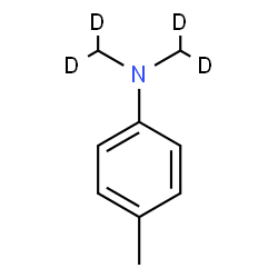 ChemSpider 2D Image | 4-Methyl-N,N-bis[(~2~H_2_)methyl]aniline | C9H9D4N