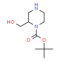 ChemSpider 2D Image | tert-Butyl 2-(hydroxymethyl)piperazine-1-carboxylate | C10H20N2O3
