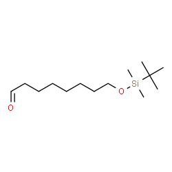 ChemSpider 2D Image | 8-{[Dimethyl(2-methyl-2-propanyl)silyl]oxy}octanal | C14H30O2Si