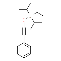 ChemSpider 2D Image | Triisopropyl[(phenylethynyl)oxy]silane | C17H26OSi