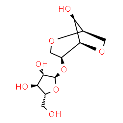 ChemSpider 2D Image | 1,4:2,6-Dianhydro-5-O-alpha-D-arabinofuranosyl-L-glucitol | C11H18O8