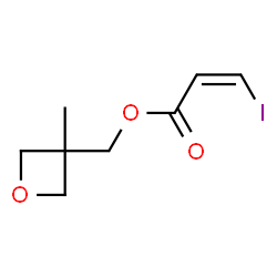 ChemSpider 2D Image | (3-Methyl-3-oxetanyl)methyl (2Z)-3-iodoacrylate | C8H11IO3