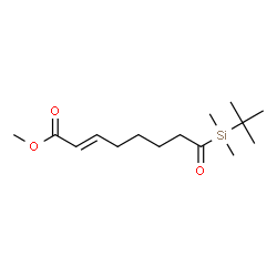 ChemSpider 2D Image | Methyl (2E)-8-[dimethyl(2-methyl-2-propanyl)silyl]-8-oxo-2-octenoate | C15H28O3Si