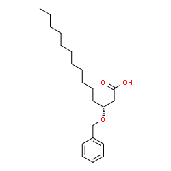 ChemSpider 2D Image | (3R)-3-(Benzyloxy)tetradecanoic acid | C21H34O3