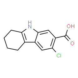 ChemSpider 2D Image | 6-Chloro-2,3,4,9-tetrahydro-1H-carbazole-7-carboxylic acid | C13H12ClNO2