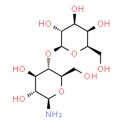ChemSpider 2D Image | 4-O-beta-D-Galactopyranosyl-beta-D-glucopyranosylamine | C12H23NO10