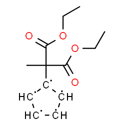 ChemSpider 2D Image | 1-(1,3-Diethoxy-2-methyl-1,3-dioxo-2-propanyl)-1,2,3,4,5-cyclopentanepentayl | C13H17O4