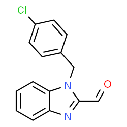 ChemSpider 2D Image | 1-(4-Chlorobenzyl)-1H-benzimidazole-2-carbaldehyde | C15H11ClN2O