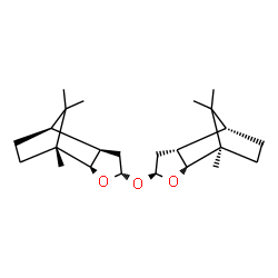 ChemSpider 2D Image | (1R,2R,4S,6R,7R,1'R,2'R,4'S,6'R,7'R)-4,4'-Oxybis(1,10,10-trimethyl-3-oxatricyclo[5.2.1.0~2,6~]decane) | C24H38O3