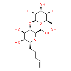 ChemSpider 2D Image | (1S)-1,5-Anhydro-4-O-beta-D-glucopyranosyl-1-(4-penten-1-yl)-D-glucitol | C17H30O10