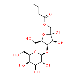 ChemSpider 2D Image | 1-O-Butyryl-4-O-beta-D-galactopyranosyl-D-fructofuranose | C16H28O12