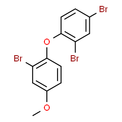 ChemSpider 2D Image | 2,4-Dibromo-1-(2-bromo-4-methoxyphenoxy)benzene | C13H9Br3O2