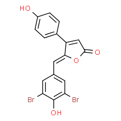ChemSpider 2D Image | rubrolide C | C17H10Br2O4