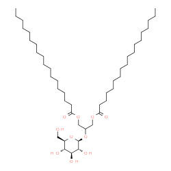 ChemSpider 2D Image | 2-(beta-D-Glucopyranosyloxy)-1,3-propanediyl dioctadecanoate | C45H86O10