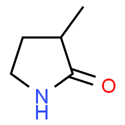 ChemSpider 2D Image | 3-Methyl-2-pyrrolidinone | C5H9NO