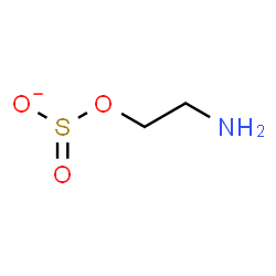 ChemSpider 2D Image | [(2-Aminoethoxy)sulfinyl]oxidanide | C2H6NO3S