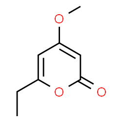 ChemSpider 2D Image | 6-Ethyl-4-methoxy-pyran-2-one | C8H10O3