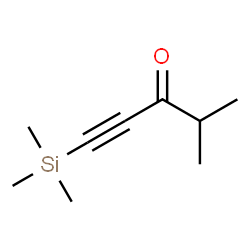 ChemSpider 2D Image | 4-Methyl-1-(trimethylsilyl)-1-pentyn-3-one | C9H16OSi
