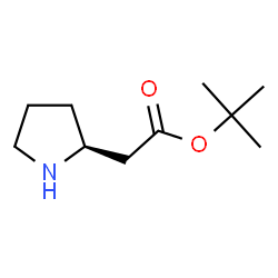 ChemSpider 2D Image | tert-Butyl-(2S)-pyrrolidin-2-ylacetat | C10H19NO2