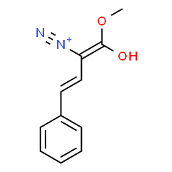 ChemSpider 2D Image | (1Z,3E)-1-Hydroxy-1-methoxy-4-phenyl-1,3-butadiene-2-diazonium | C11H11N2O2