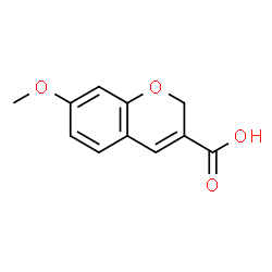 ChemSpider 2D Image | 7-Methoxy-2H-chromene-3-carboxylic acid | C11H10O4