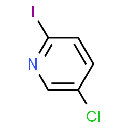 ChemSpider 2D Image | 5-Chloro-2-iodopyridine | C5H3ClIN