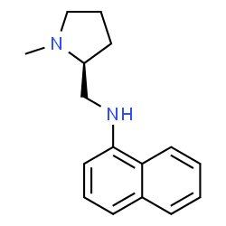 ChemSpider 2D Image | (S)-N-(1-Methyl-2-pyrrolidinylmethyl)-1-naphthylamine | C16H20N2