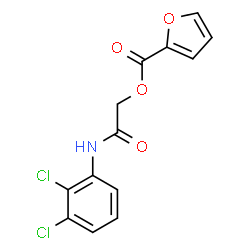 ChemSpider 2D Image | 2-[(2,3-Dichlorophenyl)amino]-2-oxoethyl 2-furoate | C13H9Cl2NO4