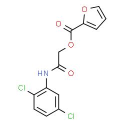 ChemSpider 2D Image | 2-[(2,5-Dichlorophenyl)amino]-2-oxoethyl 2-furoate | C13H9Cl2NO4