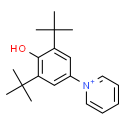 ChemSpider 2D Image | 1-[4-Hydroxy-3,5-bis(2-methyl-2-propanyl)phenyl]pyridinium | C19H26NO