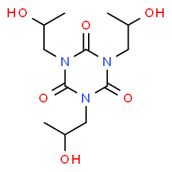 ChemSpider 2D Image | 1,3,5-Tris(2-hydroxypropyl)-1,3,5-triazinane-2,4,6-trione | C12H21N3O6