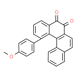 ChemSpider 2D Image | 1-(4-Methoxyphenyl)benzo[c]phenanthrene-5,6-dione | C25H16O3
