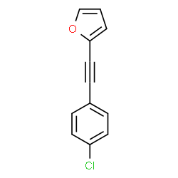ChemSpider 2D Image | 2-[(4-Chlorophenyl)ethynyl]furan | C12H7ClO