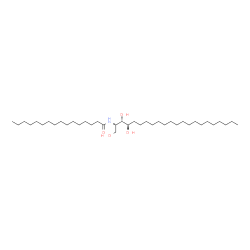 ChemSpider 2D Image | N-[(2S,3S,4R)-1,3,4-Trihydroxy-2-docosanyl]hexadecanamide | C38H77NO4