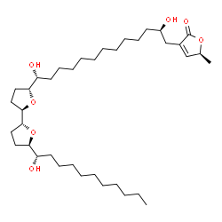 ChemSpider 2D Image | (+)-Bullatacin | C37H66O7