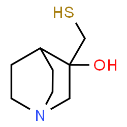 ChemSpider 2D Image | 3-(Sulfanylmethyl)quinuclidin-3-ol | C8H15NOS