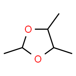 ChemSpider 2D Image | 2,4,5-Trimethyl-1,3-dioxolane | C6H12O2