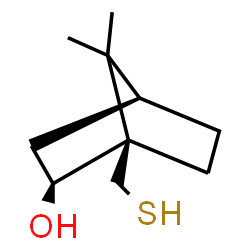 ChemSpider 2D Image | (1R,2S,4S)-7,7-Dimethyl-1-(sulfanylmethyl)bicyclo[2.2.1]heptan-2-ol | C10H18OS