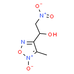 ChemSpider 2D Image | 1-(4-Methyl-5-oxido-1,2,5-oxadiazol-3-yl)-2-nitroethanol | C5H7N3O5