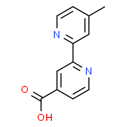 ChemSpider 2D Image | 4'-Methyl-2,2'-bipyridine-4-carboxylic acid | C12H10N2O2