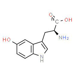 ChemSpider 2D Image | 5-Hydroxy-L-(~14~C)tryptophan | C1014CH12N2O3