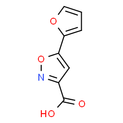 ChemSpider 2D Image | 5-(2-Furyl)isoxazole-3-carboxylic acid | C8H5NO4