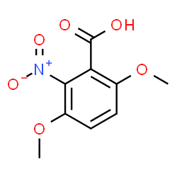 ChemSpider 2D Image | 3,6-Dimethoxy-2-nitrobenzoic acid | C9H9NO6