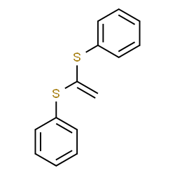 ChemSpider 2D Image | 1,1'-(1,1-Ethenediyldisulfanediyl)dibenzene | C14H12S2