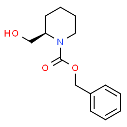 ChemSpider 2D Image | (R)-N-Benzyloxycarbonyl-2-piperidinemethanol | C14H19NO3