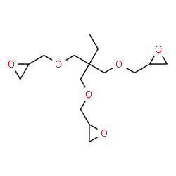ChemSpider 2D Image | 2-({2,2-Bis[(2-oxiranylmethoxy)methyl]butoxy}methyl)oxirane | C15H26O6